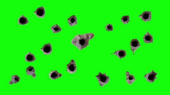 Multiple Bullet Holes 6