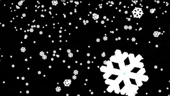 Standard Snowflakes Falling Big