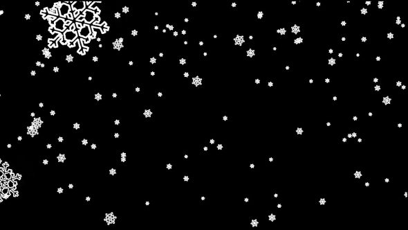 Snowflake Overlay Stock Video Footage for Free Download