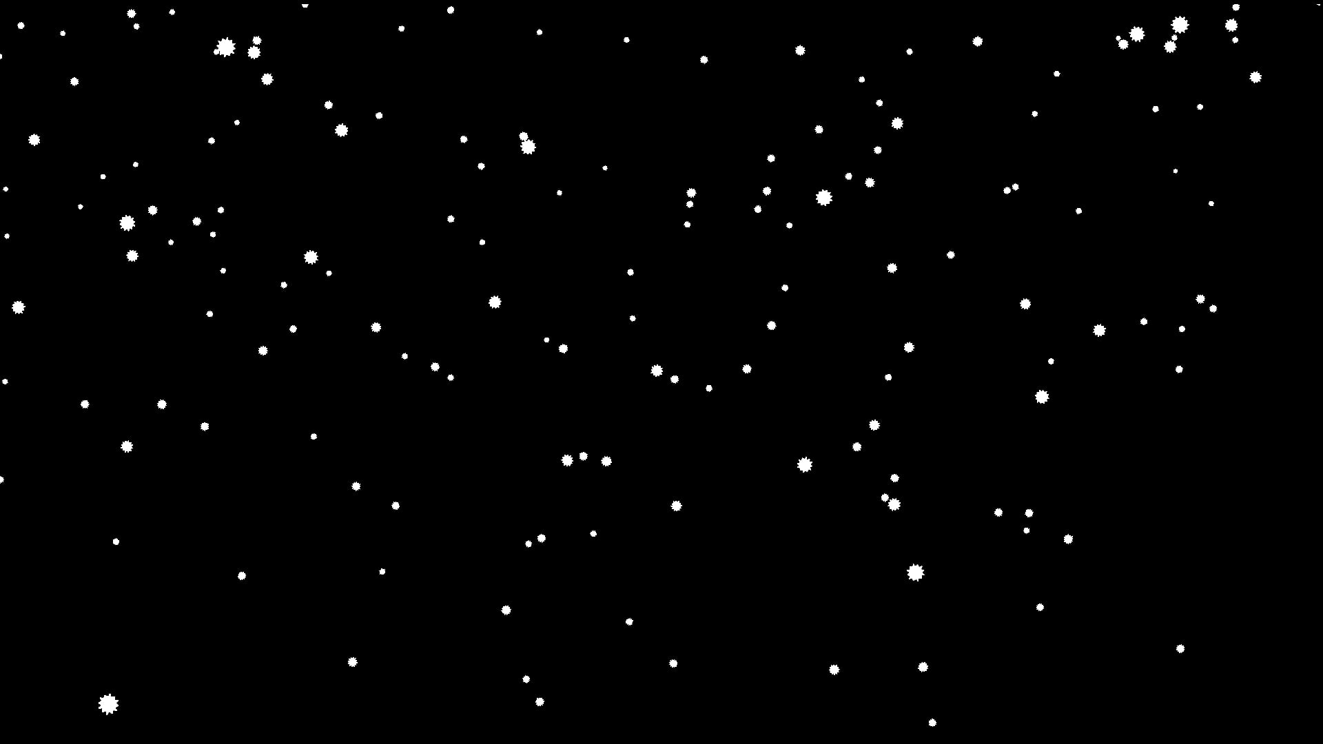 Asterix Snowflakes Falling HD Free Stock Video Footage