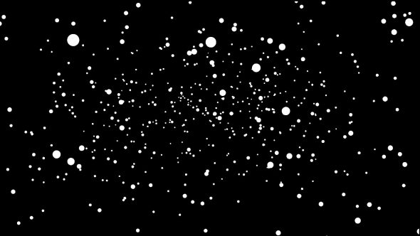 Round Snowflakes Chaotic Fall Down