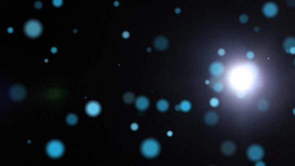 Abstract Space Overlay With Lens Flare