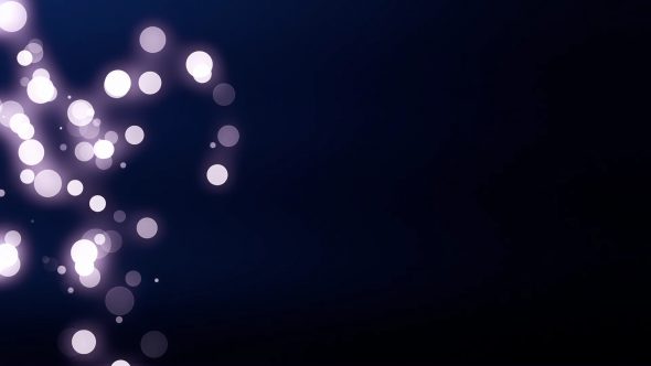 Bokeh Particles With Flare Left