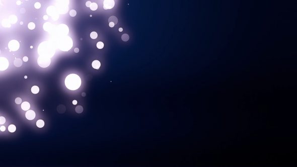 Bokeh Particles With Flare Left Top