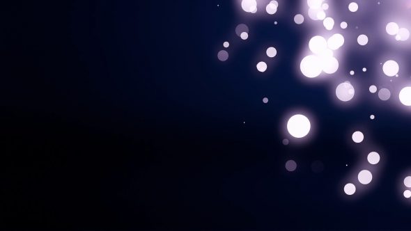 Bokeh Particles With Flare Right Top