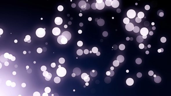 Bokeh Particles With Flare Diagonal Left