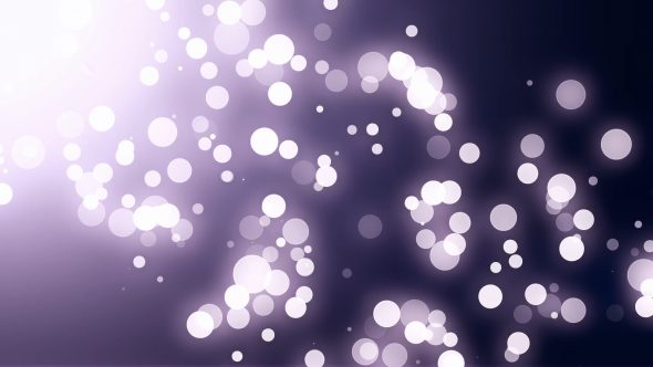 Bokeh Particles With Flare Diagonal Right