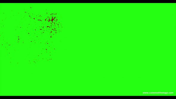 Hd Blood Burst Motion Blur Green Screen 14