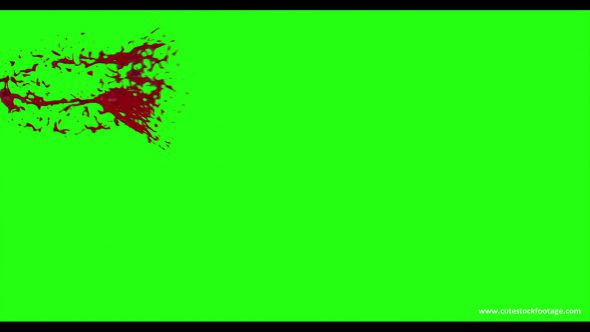 Hd Blood Burst Motion Blur Green Screen 10