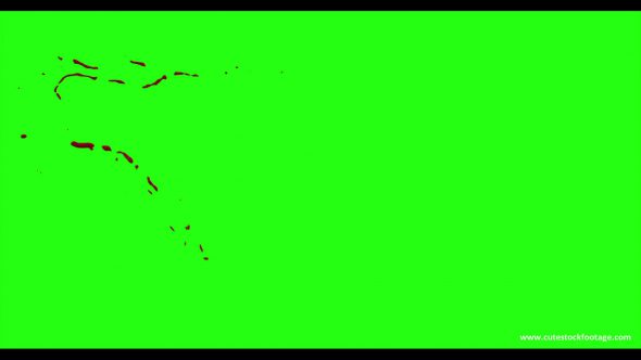 Hd Blood Burst Motion Blur Green Screen 21