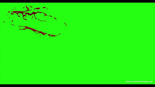 Hd Blood Burst Motion Blur Green Screen 22