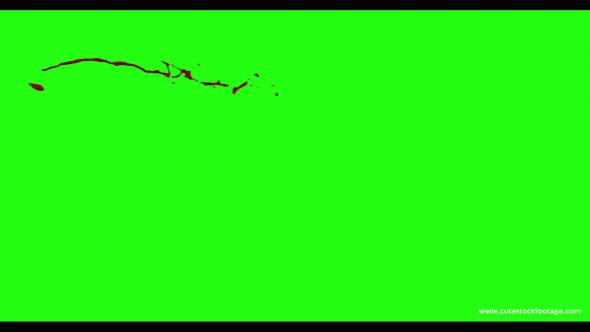 Hd Blood Burst Motion Blur Green Screen 20