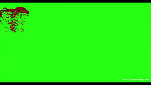 Hd Blood Burst Motion Blur Green Screen 13