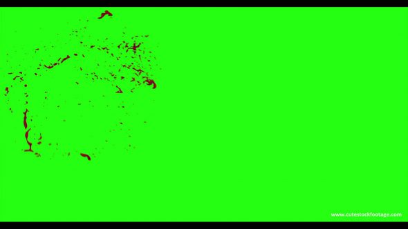 Hd Blood Burst Motion Blur Green Screen 26