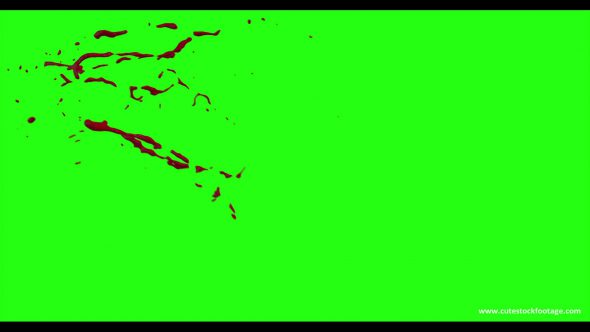 Hd Blood Burst Motion Blur Green Screen 28