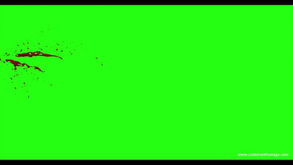 Hd Blood Burst Motion Blur Green Screen 38