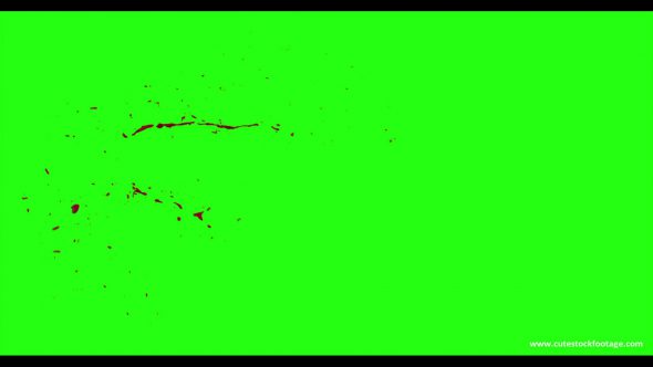 Hd Blood Burst Motion Blur Green Screen 46