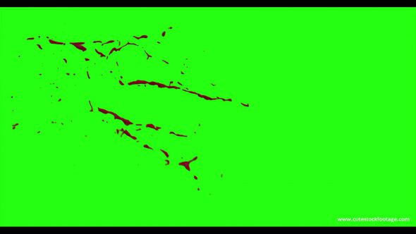 Hd Blood Burst Motion Blur Green Screen 45