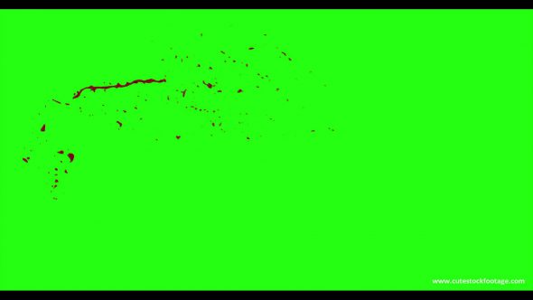 Hd Blood Burst Motion Blur Green Screen 47