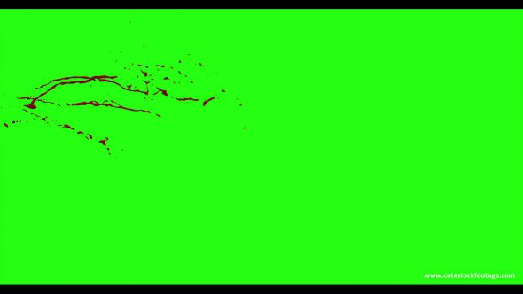 Hd Blood Burst Motion Blur Green Screen 41
