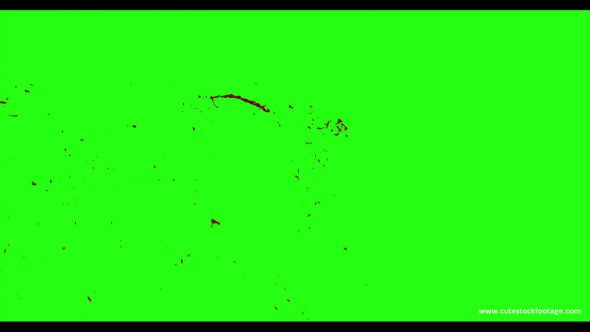 Hd Blood Burst Motion Blur Green Screen 57