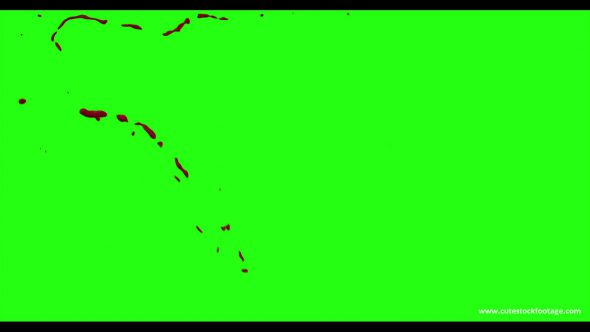 Hd Blood Burst Motion Blur Green Screen 71