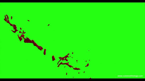 Hd Blood Burst Motion Blur Green Screen 74