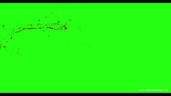 Hd Blood Burst Motion Blur Green Screen 50