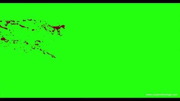 Hd Blood Burst Motion Blur Green Screen 56