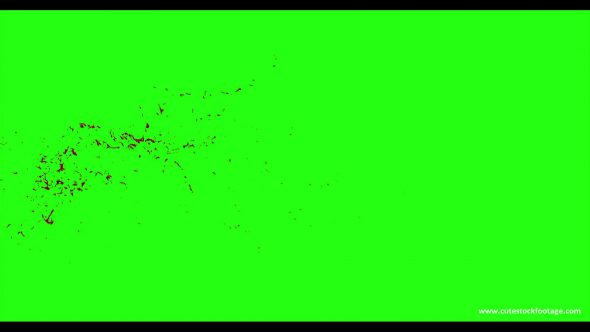 Hd Blood Burst Motion Blur Green Screen 98