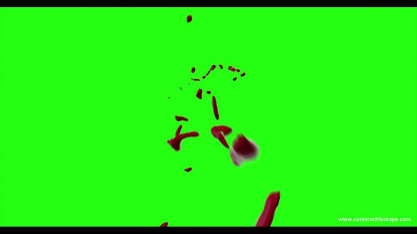 Hd Blood Burst Motion Blur Green Screen 101