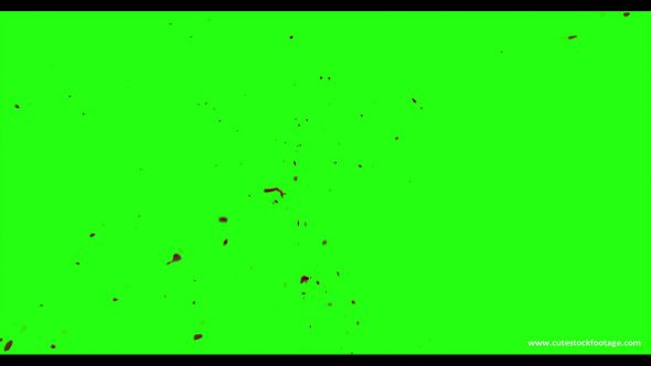 Hd Blood Burst Motion Blur Green Screen 103