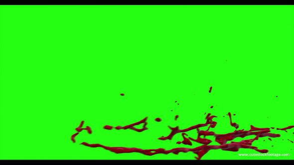 Hd Blood Burst Motion Blur Green Screen 169