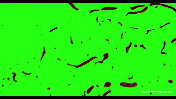 Hd Blood Burst Motion Blur Green Screen 172