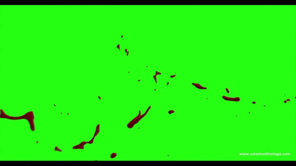 Hd Blood Burst Motion Blur Green Screen 171