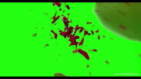 Hd Blood Burst Motion Blur Green Screen 162