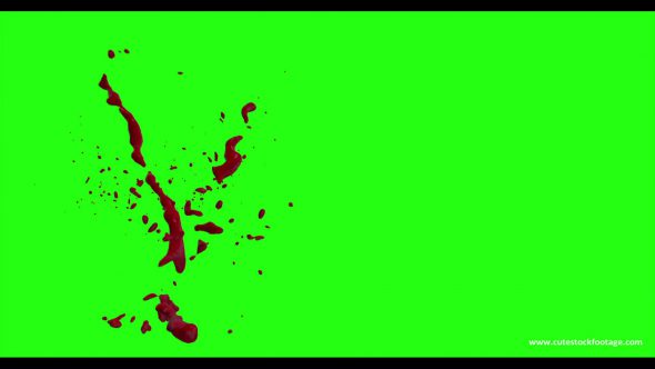 Hd Blood Burst Motion Blur Green Screen 182