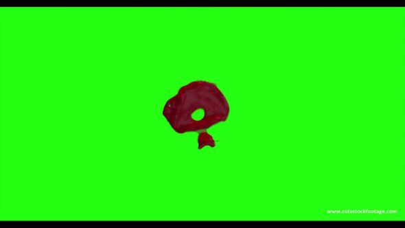 Hd Blood Burst Motion Blur Green Screen 189