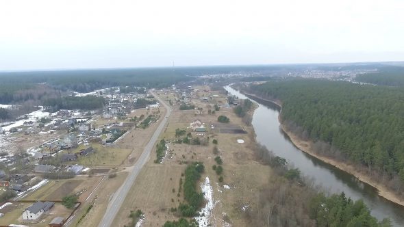 Flight Over Small Town 10