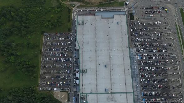 Aerial View Over Supermarket 2