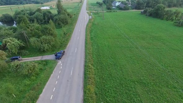 Flying Over Country Road 2