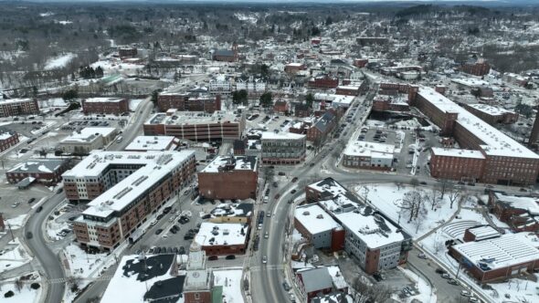 Winter Town Aerial